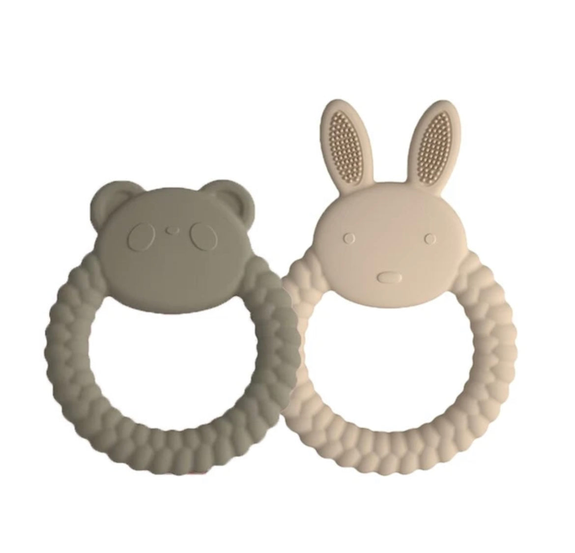 Bunny and Panda Silicone Teething Toys BPA Free