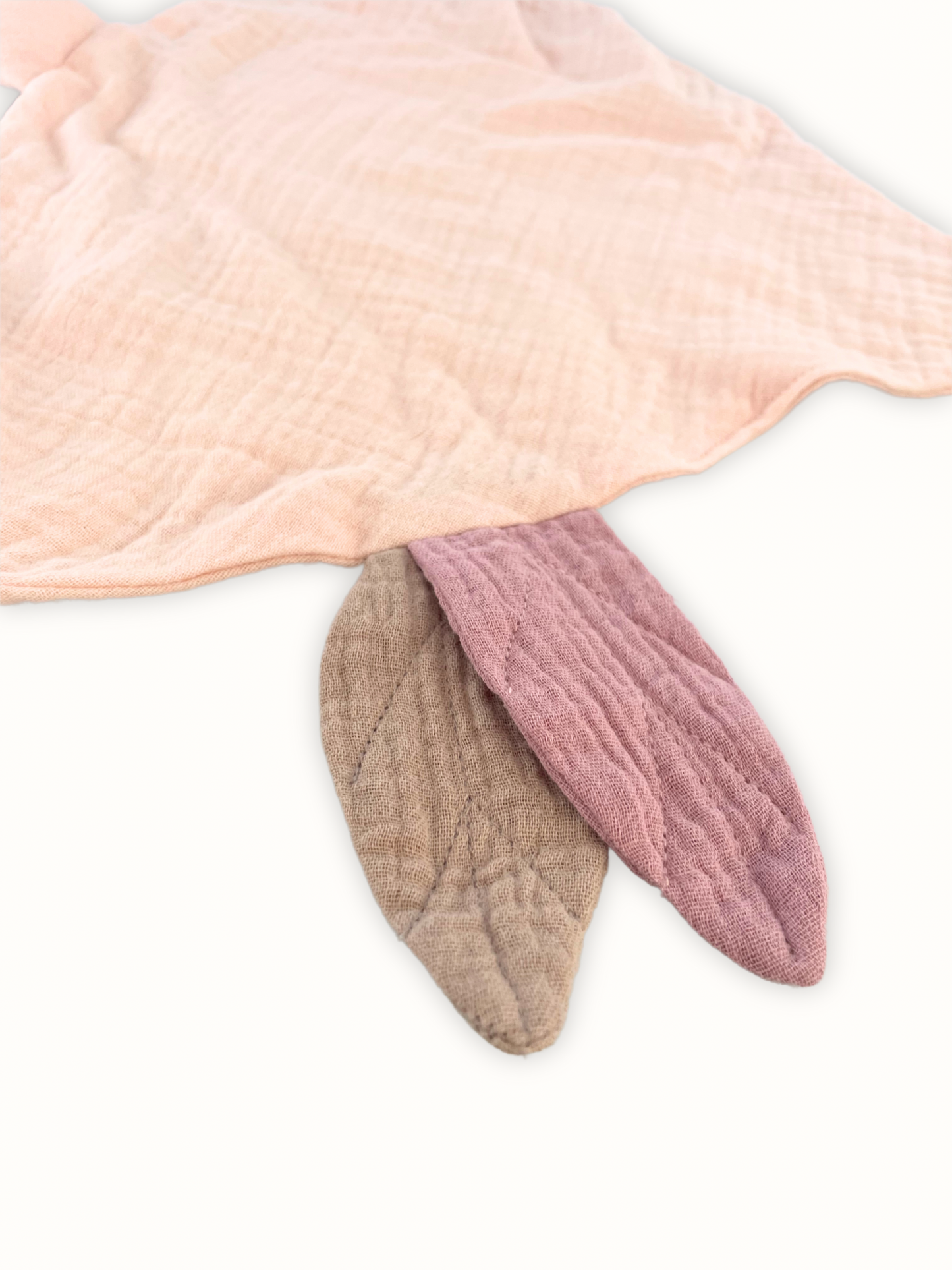 Pink goose comforter close up