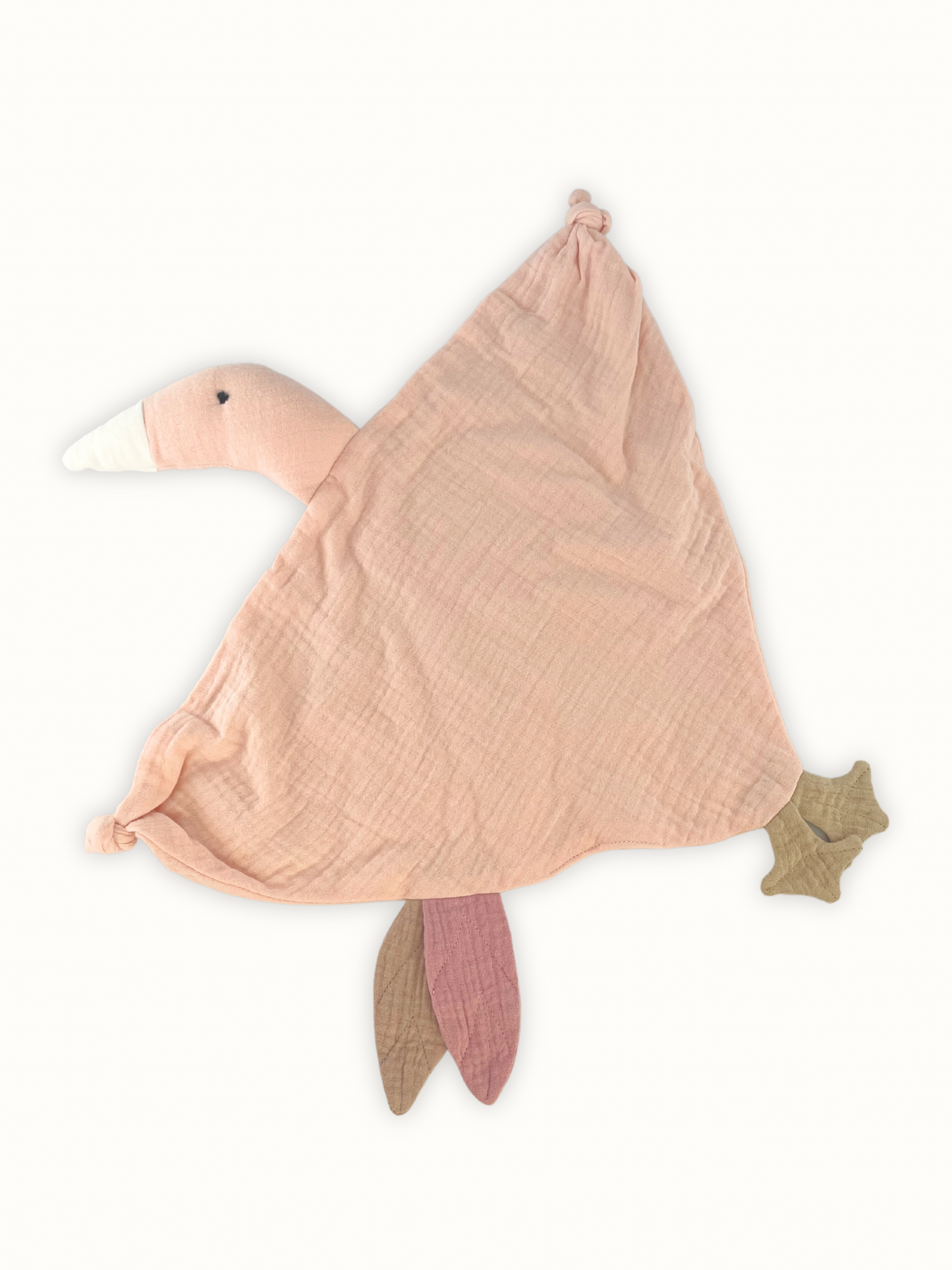 Pink muslin goose comforter